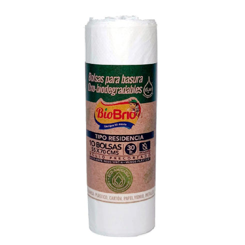 BOLSA BASURA BRIO 10U EXTRA BLANCA
